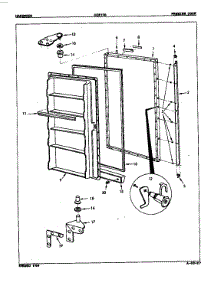 Freezer Door parts for Hardwick Upright Freezer HCF170/8V077 from AppliancePartsPros.com