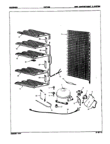 Unit Compartment & System parts for Hardwick Upright Freezer HCF200/8V078 from AppliancePartsPros.com