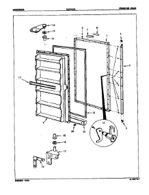 Freezer Door parts for Hardwick Upright Freezer HCF200/8V078 from AppliancePartsPros.com