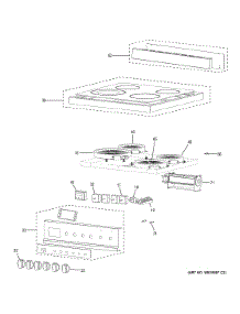 Control Panel & Cooktop parts for  Electric Range HCR2250AES from AppliancePartsPros.com