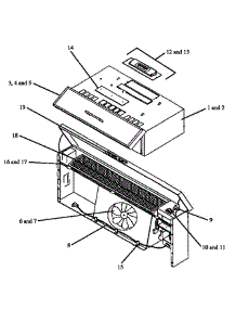Vent Hood (Hcr3061l / P1139833nl) (Hcr3061l / P1139834nl) (Hcr3061w / P1139833nw) (Hcr3061w / P1139834nw) parts for Caloric Electric Range HCR3061L/P1139833NL from AppliancePartsPros.com