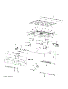 Control Panel & Cooktop parts for  Gas Range HCR6250AGS from AppliancePartsPros.com