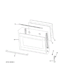 Door parts for  Gas Range HCR6250AGS from AppliancePartsPros.com