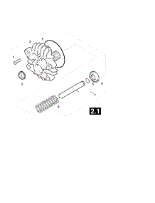 2.3 Piston parts for Karcher Gas Pressure Washer HD3500 from AppliancePartsPros.com