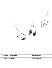 Hardware parts for Amana Heating Cooling Combined Unit HDF01/P1210701F from AppliancePartsPros.com