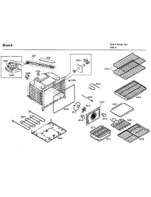 Oven parts for Bosch Range HDI7282U/02 from AppliancePartsPros.com