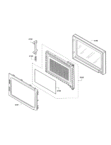 Door parts for Siemens Countertop Microwave HF35M630/01 from AppliancePartsPros.com