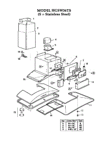 Range Hood parts for Thermador Range Hood HGSW from AppliancePartsPros.com