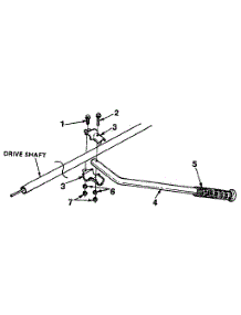 Handlebar parts for Homelite Gas Line Trimmer HGT17 from AppliancePartsPros.com