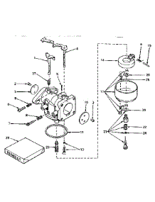 Carburetor No. 631763 parts for Tecumseh Lawn & Garden Engine HH140-160010 from AppliancePartsPros.com