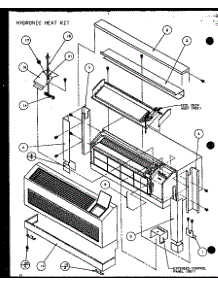 Hydronic Heat Kit (Hhk02 / P9846701r) parts for Amana Central Air Conditioner HK425B/P9846608R from AppliancePartsPros.com