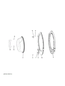 Door parts for  Laundry Center HLC1700AXS from AppliancePartsPros.com