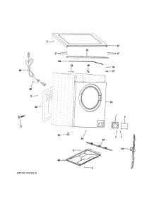 Cabinet & Top Panel parts for  Laundry Center HLC1700AXS from AppliancePartsPros.com