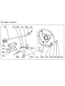Heater Assy parts for  Dryer HLTD500AGW from AppliancePartsPros.com