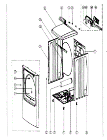 Main Asy parts for  Dryer HLTD600AGW from AppliancePartsPros.com