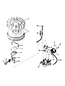 Magneto No. 610848 parts for Tecumseh Lawn & Garden Engine HM80-155026 from AppliancePartsPros.com