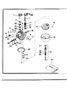 Carburetor parts for Tecumseh Lawn & Garden Engine HM80-155135C from AppliancePartsPros.com