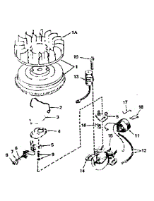 Magneto No. 610848 parts for Tecumseh Lawn & Garden Engine HM80-155140D from AppliancePartsPros.com