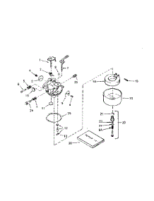 Carburetor No. 631924 parts for Tecumseh Lawn & Garden Engine HM80-155141C from AppliancePartsPros.com