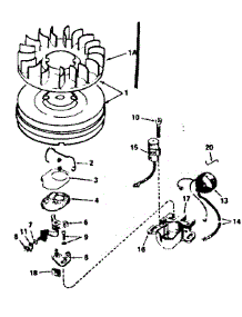 Magneto No. 610842 parts for Tecumseh Lawn & Garden Engine HM80-155162E from AppliancePartsPros.com