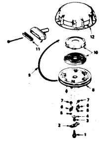 Rewind Starter No. 580479 parts for Tecumseh Lawn & Garden Engine HM80-155239G from AppliancePartsPros.com