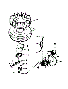 Magneto parts for Tecumseh Lawn & Garden Engine HM80-155257F from AppliancePartsPros.com