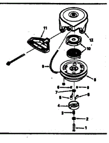 Rewind Starter parts for Tecumseh Lawn & Garden Engine HM80-155273L from AppliancePartsPros.com