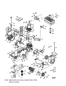 Engine parts for Tecumseh Lawn & Garden Engine HM80-155644U from AppliancePartsPros.com