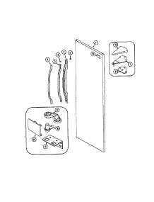 Fresh Food Outer Door parts for Admiral Side-By-Side Refrigerator HMG601080 from AppliancePartsPros.com