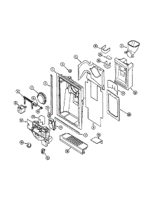 Fountain parts for Admiral Side-By-Side Refrigerator HMG601080 from AppliancePartsPros.com