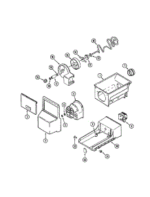 Ice Bin parts for Admiral Side-By-Side Refrigerator HMG601080 from AppliancePartsPros.com