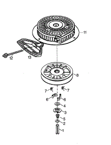 Recoil Starter parts for Tecumseh Lawn & Garden Engine HMSK105-159913C from AppliancePartsPros.com