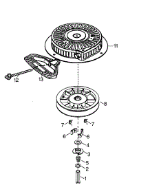 Recoil Starter (Optional) parts for Tecumseh Lawn & Garden Engine HMSK105-159913C from AppliancePartsPros.com