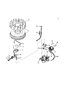 Magneto No. 610848 parts for Tecumseh Lawn & Garden Engine HMSK80-155-144-C from AppliancePartsPros.com