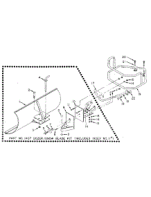 Dozer / Snow Blade Attachment (Figure 10) parts for Troy-Bilt Rear-Tine Tiller HORSE SERIAL 916107 AND UP from AppliancePartsPros.com