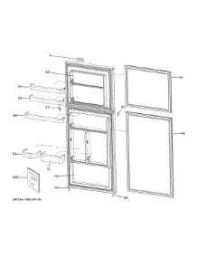 Doors parts for Hot Point Top-Mount Refrigerator HPS10LSVBRSS from AppliancePartsPros.com