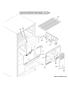 Freezer Section parts for Hot Point Top-Mount Refrigerator HPS15BTHPRBB from AppliancePartsPros.com