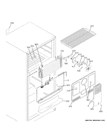 Freezer Section parts for Hot Point Top-Mount Refrigerator HPS16BTNDRWW from AppliancePartsPros.com