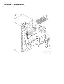 Freezer Section parts for Hot Point Top-Mount Refrigerator HPS16BTNERWW from AppliancePartsPros.com
