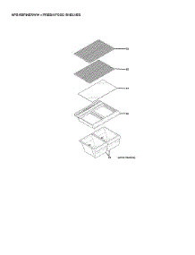 Fresh Food Shelves parts for Hot Point Top-Mount Refrigerator HPS16BTNERWW from AppliancePartsPros.com
