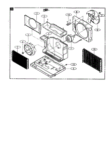 Motor And Evaporator Assembly parts for Quasar Room Air Conditioner HQ-2052UH from AppliancePartsPros.com