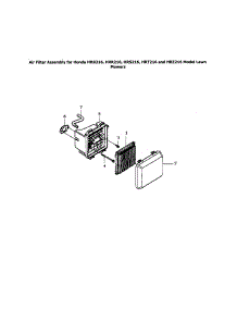 Air Filter Assembly For Honda parts for Honda Gas Walk-Behind Mower HRR216TDA from AppliancePartsPros.com