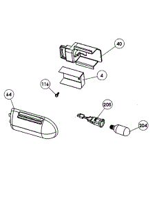 Freezer Light parts for  Refrigerator HRT18R1AWB from AppliancePartsPros.com