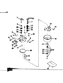 Carburetor No. 631537 parts for Tecumseh Lawn & Garden Engine HS40-55358G from AppliancePartsPros.com