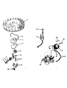 Magneto No. 610755 parts for Tecumseh Lawn & Garden Engine HS40-55390C from AppliancePartsPros.com