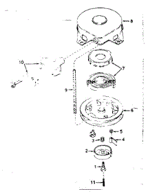 Rewind Starter No. 590420 parts for Tecumseh Lawn & Garden Engine HS40-55390D from AppliancePartsPros.com