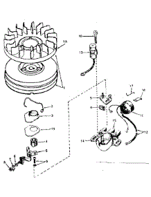 Magneto No. 610862 parts for Tecumseh Lawn & Garden Engine HS40-55390E from AppliancePartsPros.com