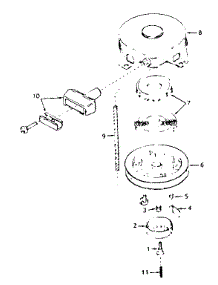 Rewind Starter No. 590420 parts for Tecumseh Lawn & Garden Engine HS40-55416D from AppliancePartsPros.com