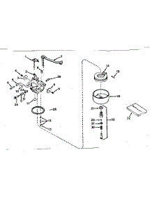 Carburetor No. 631535 parts for Tecumseh Lawn & Garden Engine HS40-55457C from AppliancePartsPros.com