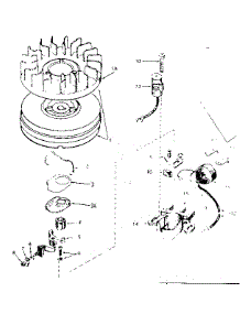 Magneto No. 610942A parts for Tecumseh Lawn & Garden Engine HS40-55459E from AppliancePartsPros.com
